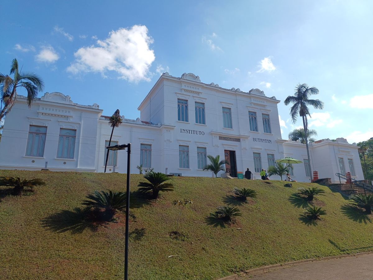 O prédio histórico do Instituto Butantan, em São Paulo